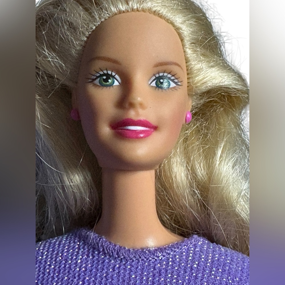 Mattel Vintage Barbie Doll with Sparkling Purple Outfit